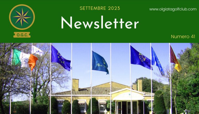 Olgiata Golf Club: Newsletter di Settembre 2023