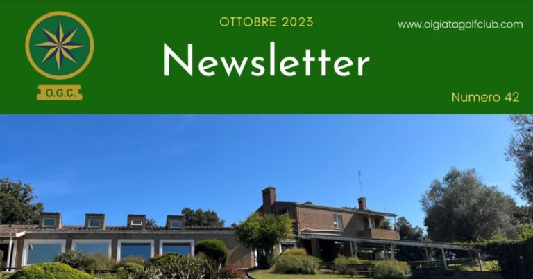 Olgiata Golf Club: Newsletter di Ottobre 2023