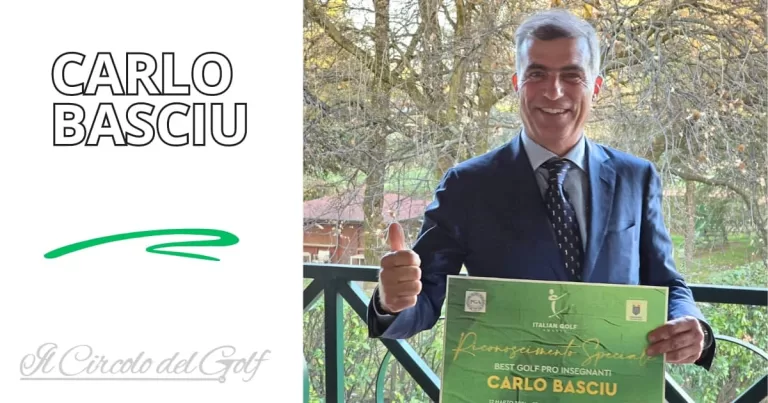 Mestiere Golf Pro: CARLO BASCIU premiato agli Italian Golf Awards 2023