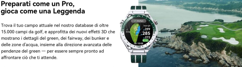 Huawei Watch Ultimate Green Edition in offerta: più di uno smartwatch da golf 4 smartwatch huawei 03